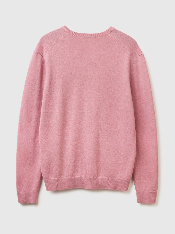 V NECK SWEATER L/S Herren image number 6